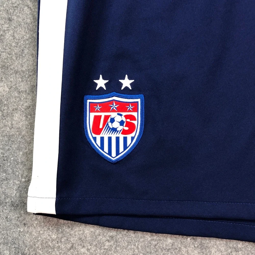 New Nike Womens US Soccer Shorts Large Blue Dri-FIT Training Navy Stay Cool NWT - Picture 8 of 16